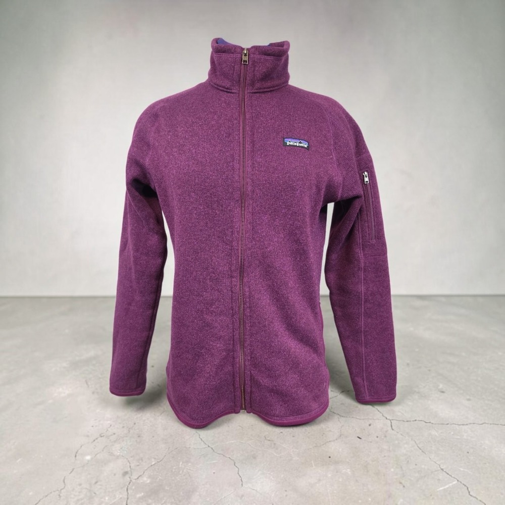 Patagonia Better Sweater Full Zip Jacket Purple Heather Knit Womens Medium